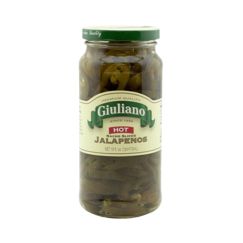 GIULIANO: Hot Nacho Sliced Jalapenos, 16 oz - #tag1# - #tag2#