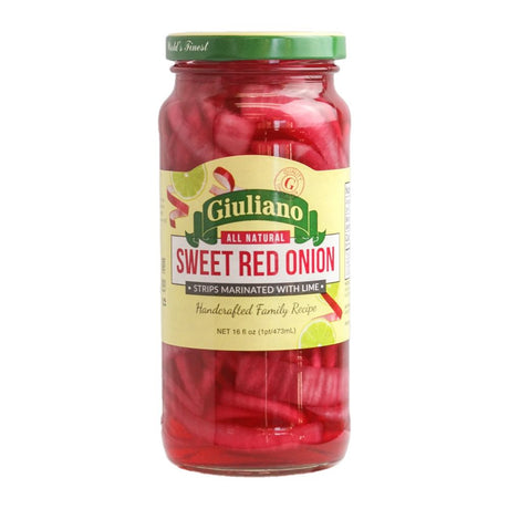 GIULIANO: Onion Strips Sweet Red, 16 oz - #tag1# - #tag2#
