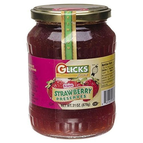 GLICKS: Strawberry Preserves, 31 oz - #tag1# - #tag2#