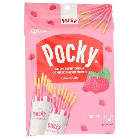GLICO: Strawberry Cream Covered Biscuit Sticks, 3.81 oz - #tag1# - #tag2#