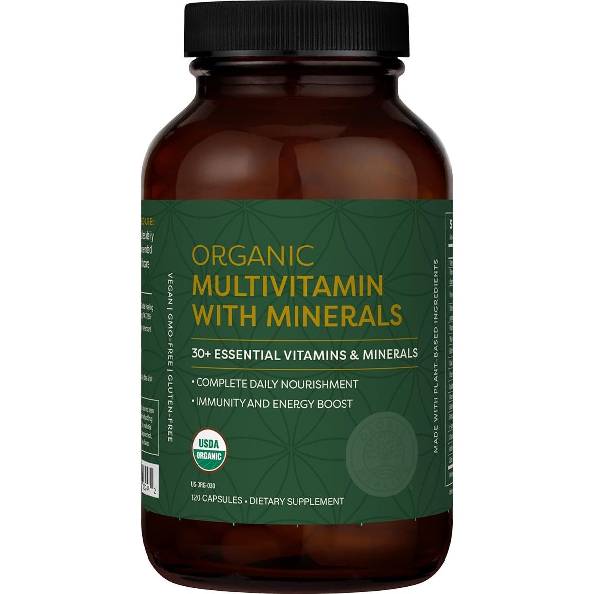 GLOBAL HEALING: Organic Multivitamin With Minerals, 120 cp - #tag1# - #tag2#