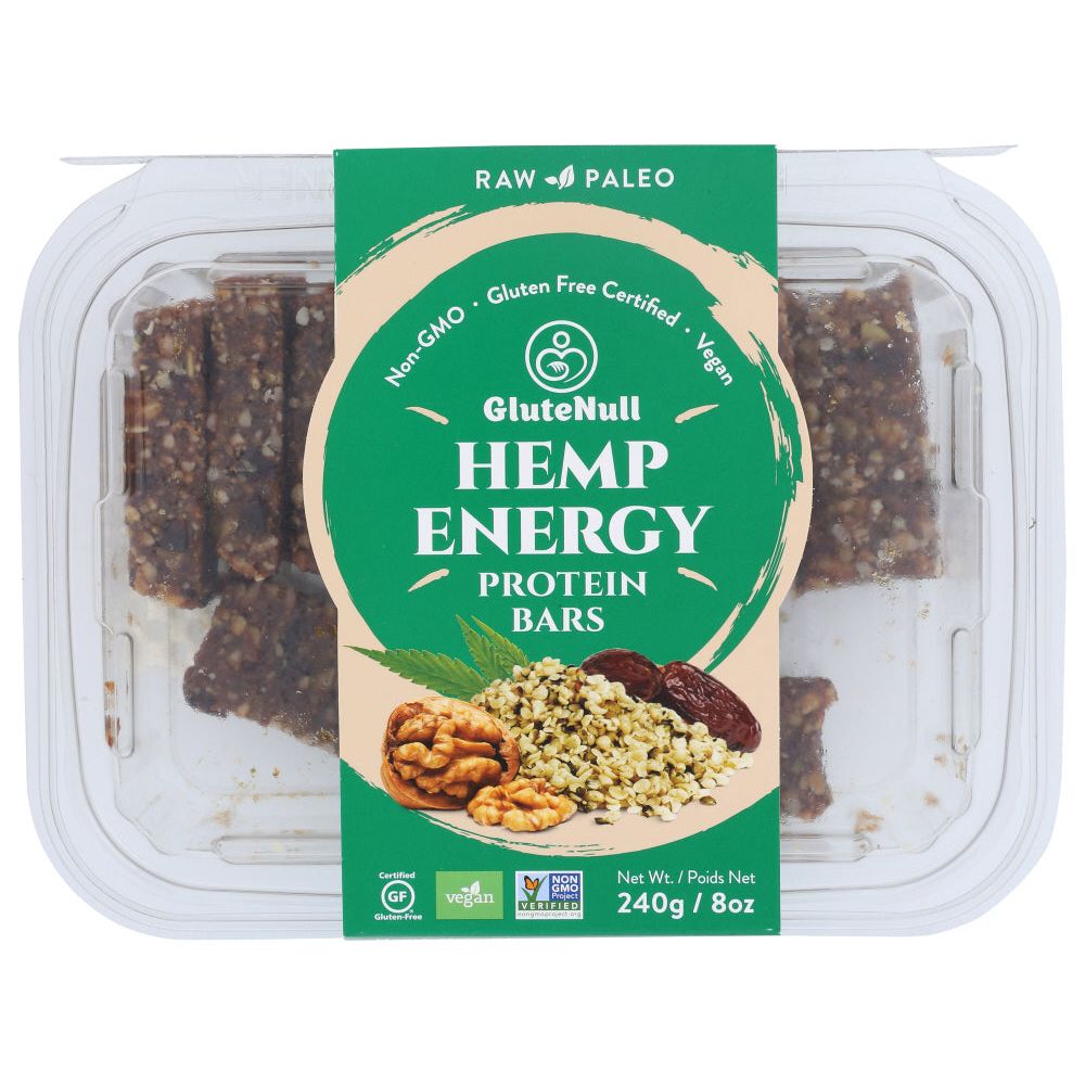 GLUTENULL: Hemp Energy Protein Bars, 8 oz - #tag1# - #tag2#