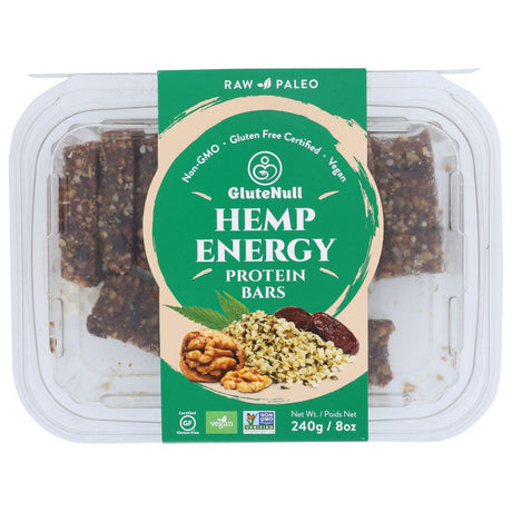 GLUTENULL: Hemp Energy Protein Bars, 8 oz - #tag1# - #tag2#