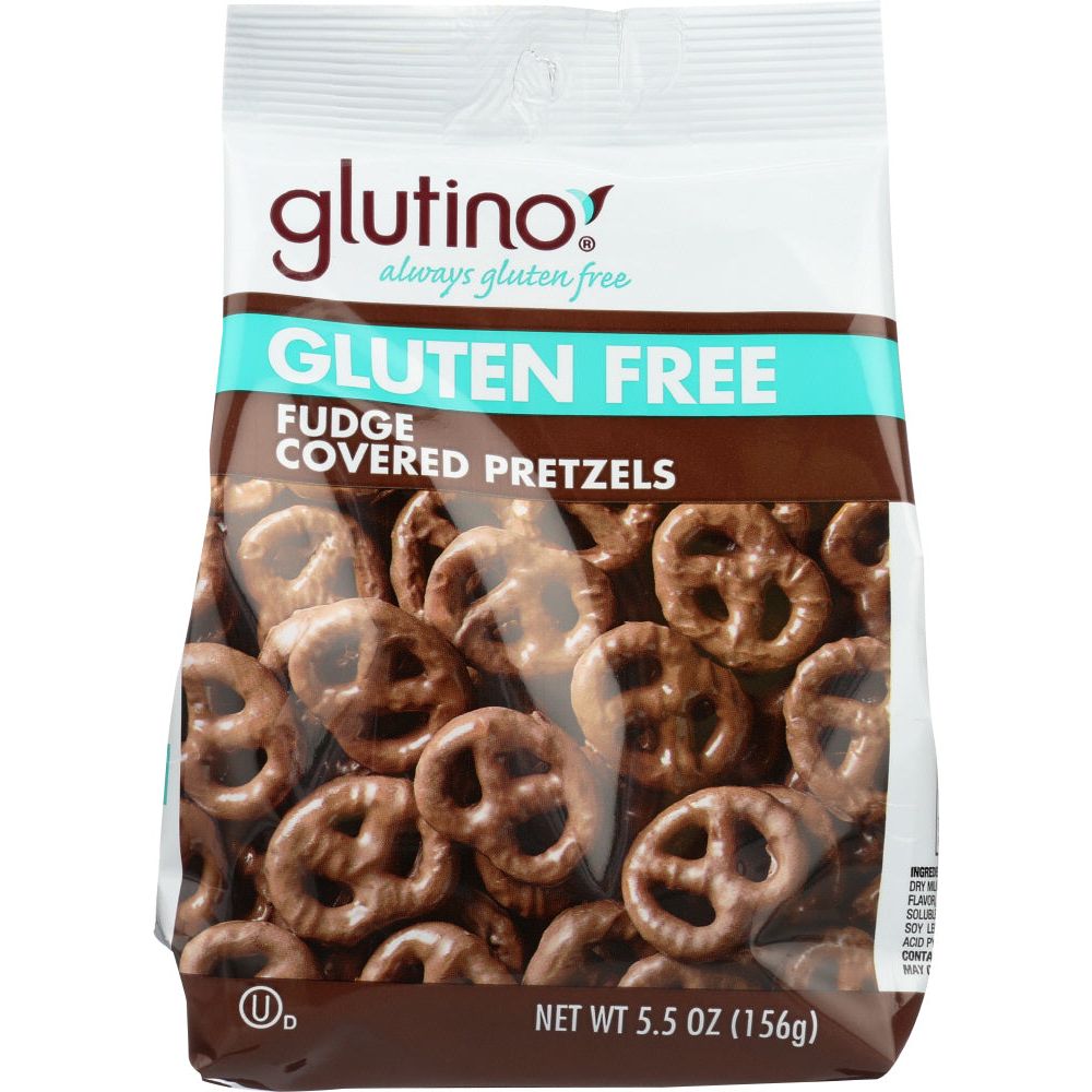 GLUTINO: Gluten Free Chocolate Covered Pretzels Fudge, 5.5 oz - #tag1# - #tag2#