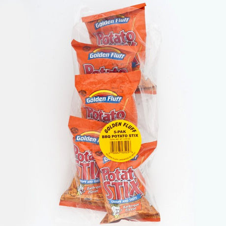 GOLDEN FLUFF: Potato Stix Bbq 5 Pack, 4.25 oz - #tag1# - #tag2#
