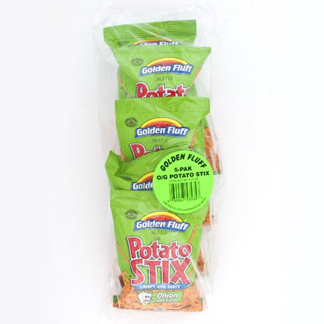 GOLDEN FLUFF: Potato Stix Onion Garlic 5 Pack, 4.25 oz - #tag1# - #tag2#
