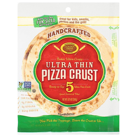 GOLDEN HOME: Ultra Thin Pizza Crust 7In, 8.75 oz - Sunshine Co Op. - #tag1# - #tag2# - #tag3# - #tag4#