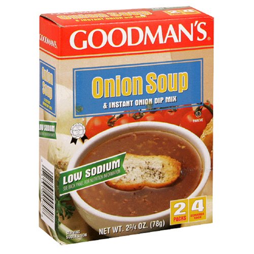 GOODMANS: Low Sodium Onion Soup & Dip, 2.75 oz - #tag1# - #tag2#