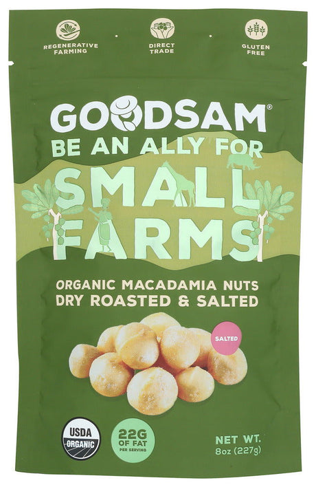 GOODSAM: Organic Macadamia Nuts Dry Roasted, 8 oz - #tag1# - #tag2#