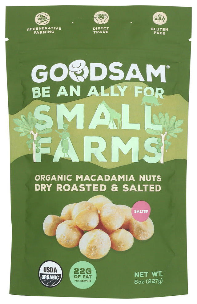 GOODSAM: Organic Macadamia Nuts Dry Roasted, 8 oz - #tag1# - #tag2#