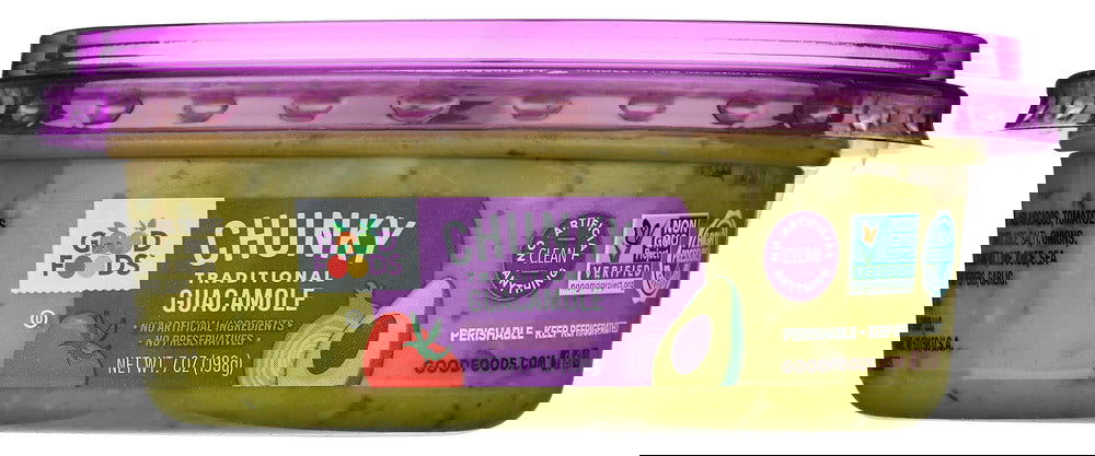 GOOD FOODS: Chunky Traditional Guacamole, 7 oz - #tag1# - #tag2#