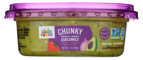GOOD FOODS: Chunky Traditional Guacamole, 7 oz - #tag1# - #tag2#