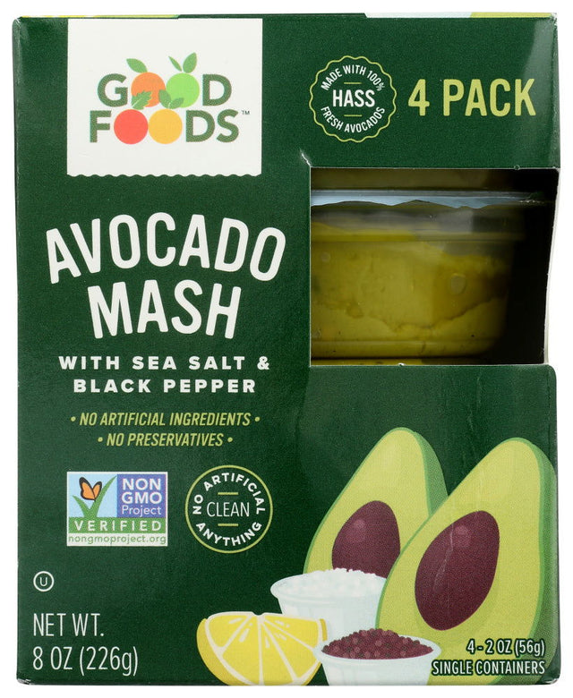 GOOD FOODS: Dip Avocado Mash 4 Pk, 8 oz - #tag1# - #tag2#