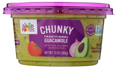 GOOD FOODS: Dip Guac Chunky, 13 oz - #tag1# - #tag2#