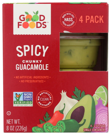GOOD FOODS: Dip Guac Spicy, 8 oz - #tag1# - #tag2#