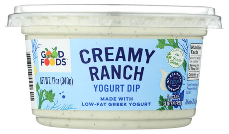 GOOD FOODS: Dip Ranch Grk Yogurt, 12 oz - #tag1# - #tag2#