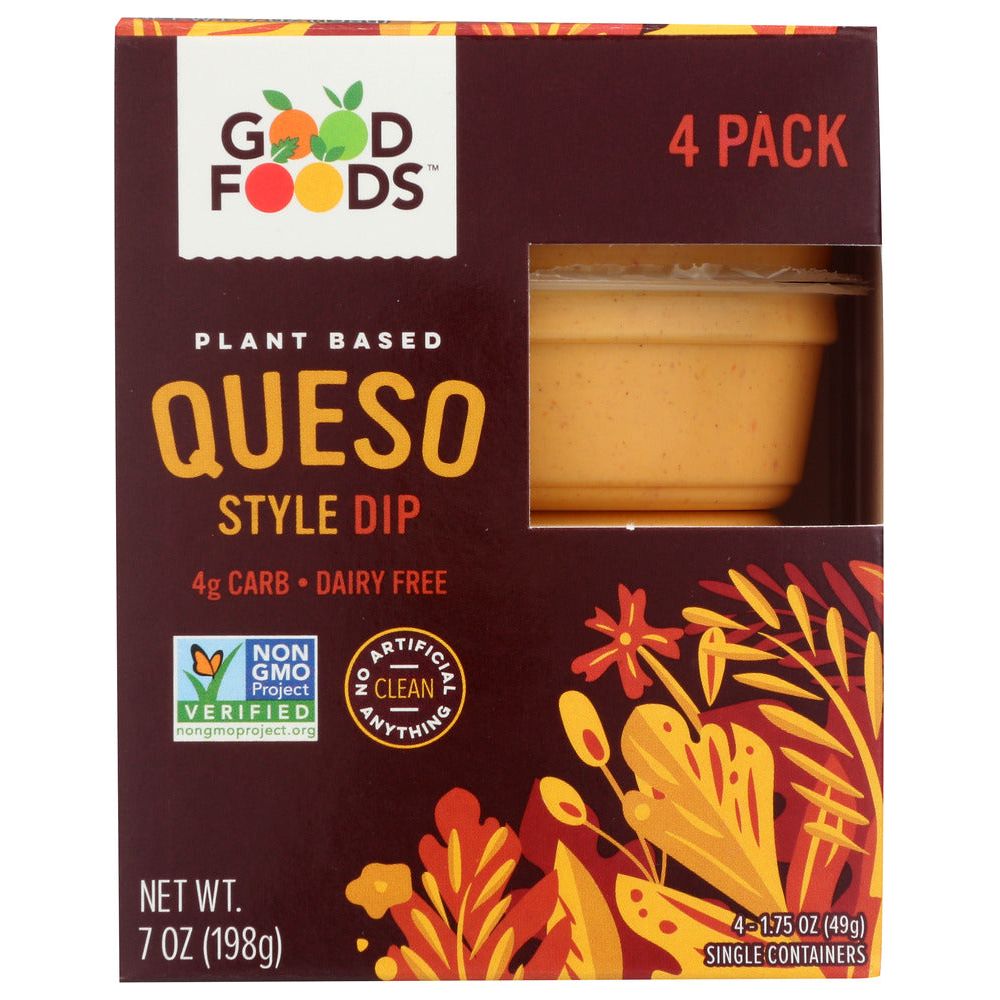 GOOD FOODS: Queso Style Dip 4Pk, 7 oz - #tag1# - #tag2#