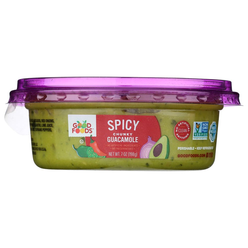 GOOD FOODS: Spicy Chunky Guacamole, 7 oz - #tag1# - #tag2#