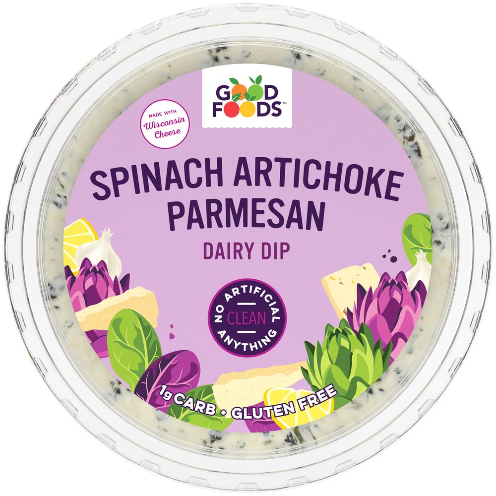 GOOD FOODS: Spinach Artichoke Parmesan Dip, 8 oz - #tag1# - #tag2#