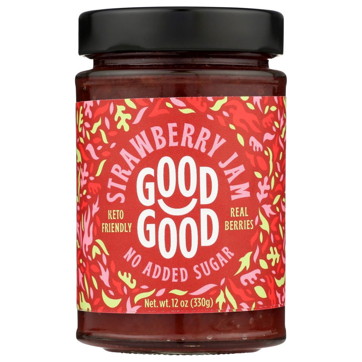 GOOD GOOD: Strawberry Jams No Added Sugar, 12 oz - Sunshine Co Op. - #tag1# - #tag2# - #tag3# - #tag4#