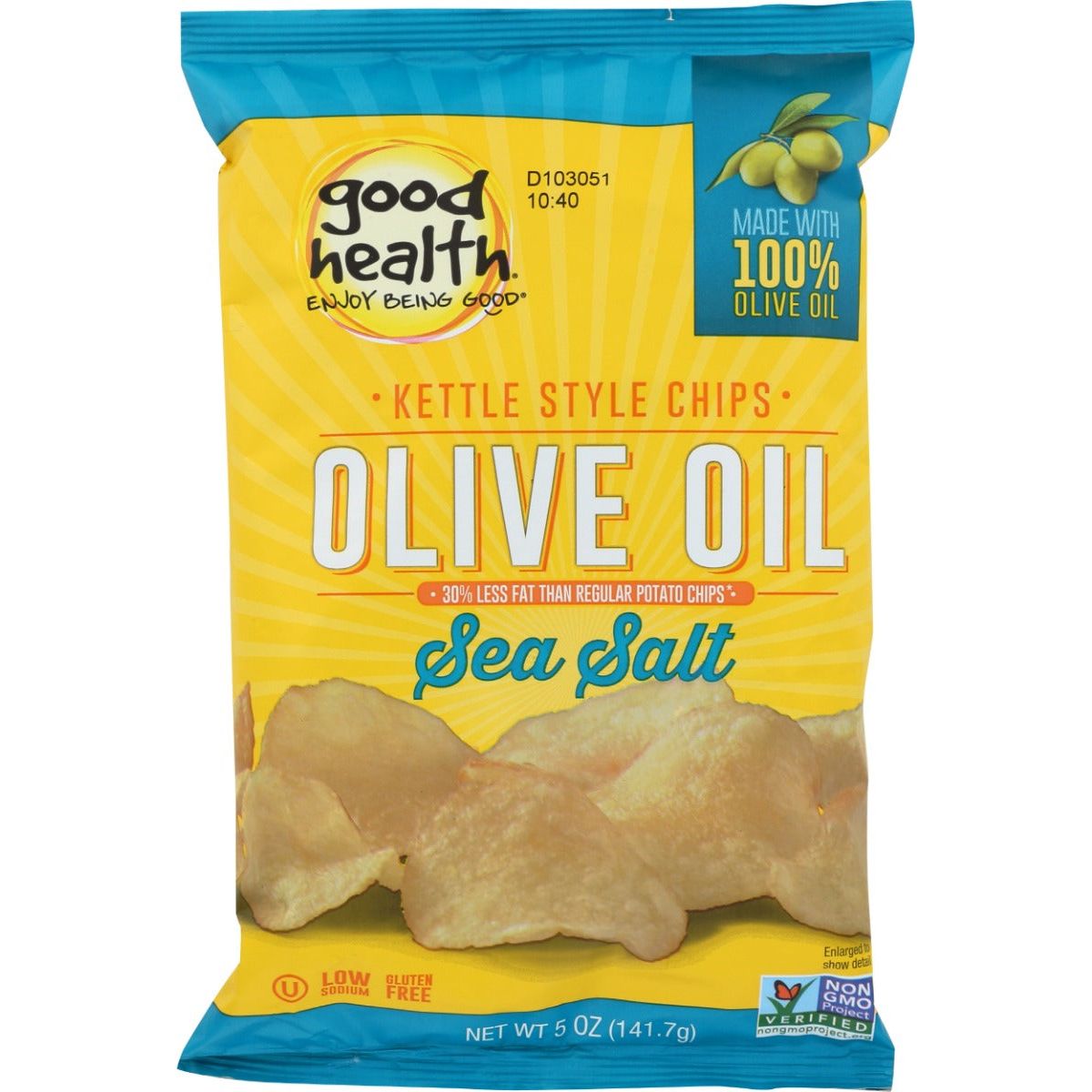GOOD HEALTH: Kettle Style Chips Olive Oil Sea Salt, 5 oz - #tag1# - #tag2#