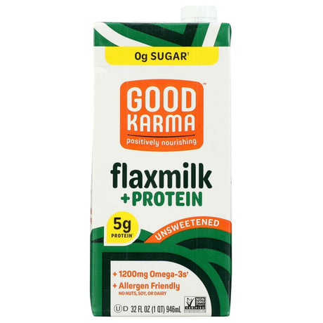 GOOD KARMA: Flax Milk Protein Unsweetened, 32 fo - Sunshine Co Op. - #tag1# - #tag2# - #tag3# - #tag4#
