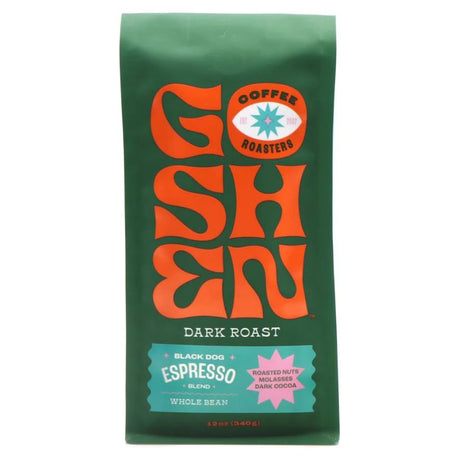 GOSHEN COFFEE ROASTERS: Black Dog Espresso Whole Bean Coffee, 12 oz - #tag1# - #tag2#