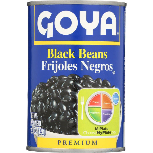 GOYA: Canned Black Beans, 15.5 Oz - #tag1# - #tag2#