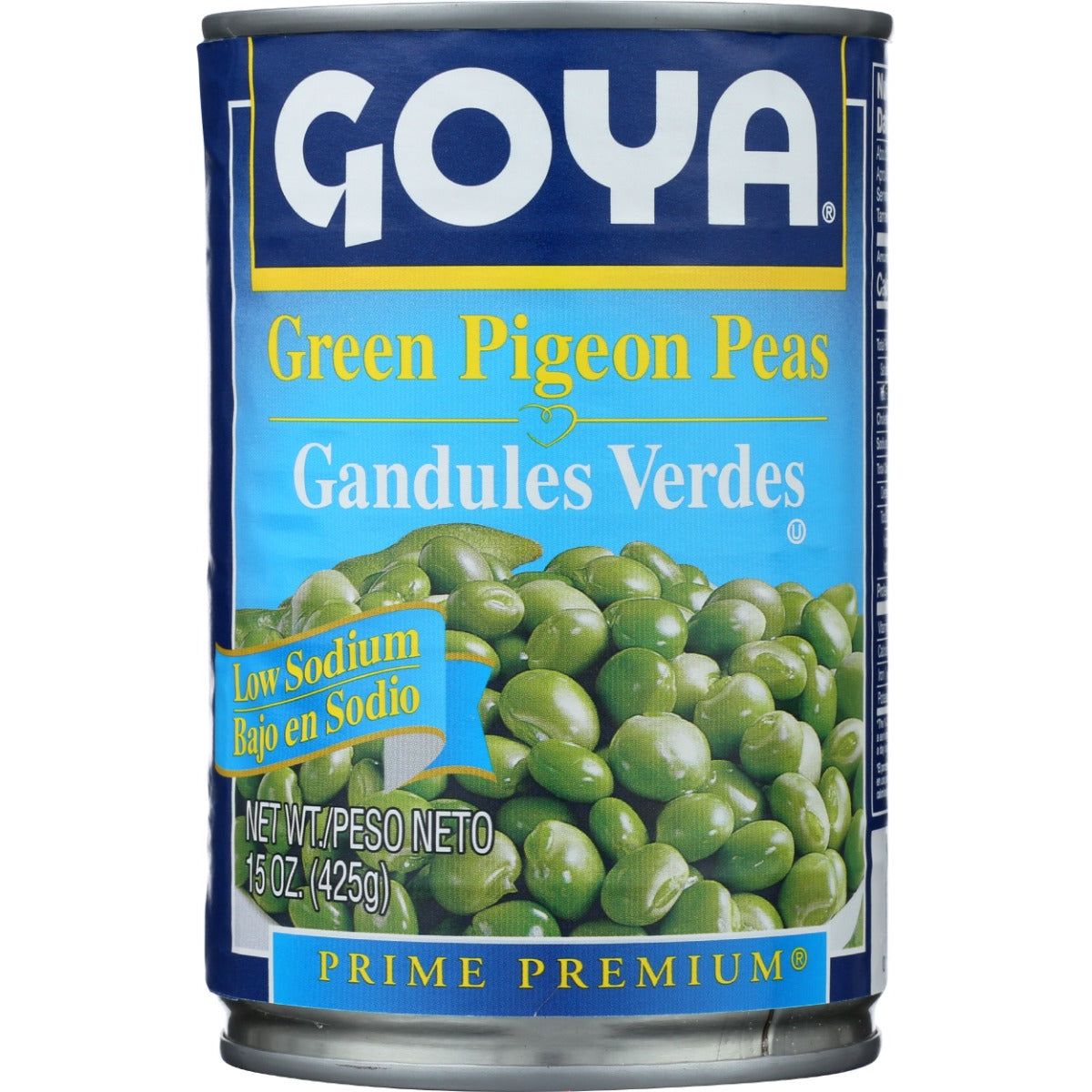GOYA: Low Sodium Green Pigeon Peas, 15 oz - #tag1# - #tag2#