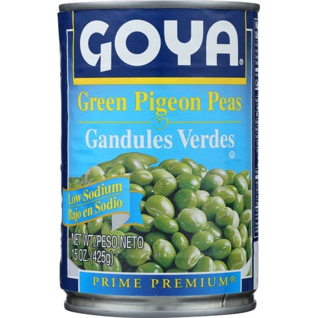 GOYA: Low Sodium Green Pigeon Peas, 15 oz - #tag1# - #tag2#
