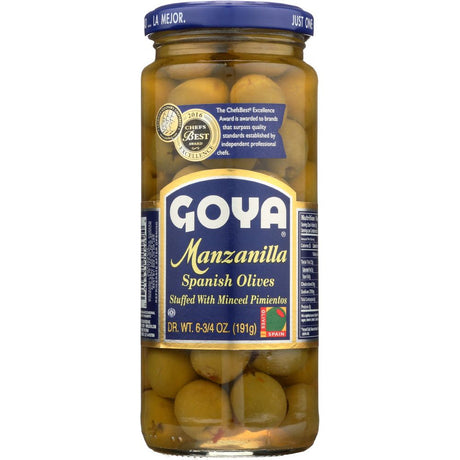 GOYA: Olives Spanish Manzanilla with Stuffed Minced Pimientos, 6.75 oz - #tag1# - #tag2#