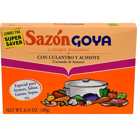 GOYA: Sazon Seasoning with Coriander & Annatto, 6.33 oz - #tag1# - #tag2#