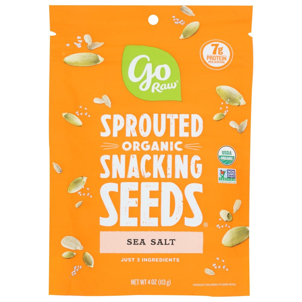 GO RAW: Seeds Snack Sea Salt, 4 OZ - #tag1# - #tag2#