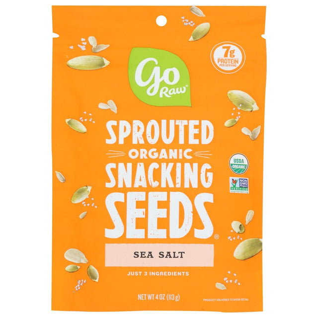 GO RAW: Seeds Snack Sea Salt, 4 OZ - #tag1# - #tag2#