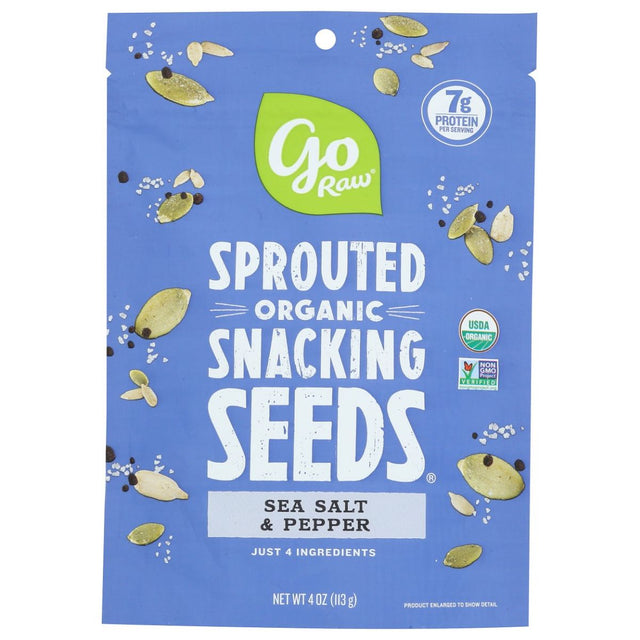 GO RAW: Seeds Snack Sea Salt Pepper, 4 OZ - #tag1# - #tag2#