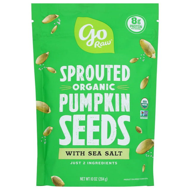 GO RAW: Sprouted Seeds Pumpkin Sea Salt, 10 oz - #tag1# - #tag2#