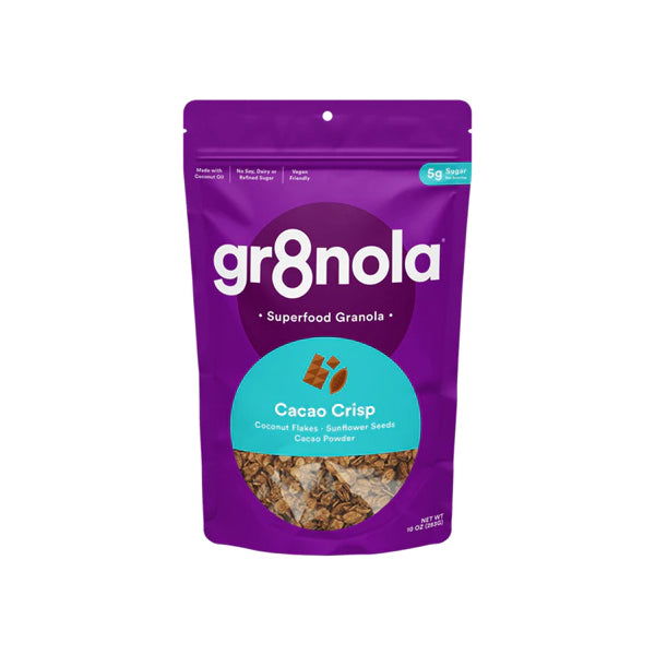 GR8NOLA: Cacao Crisp Superfood Granola, 10 oz - #tag1# - #tag2#