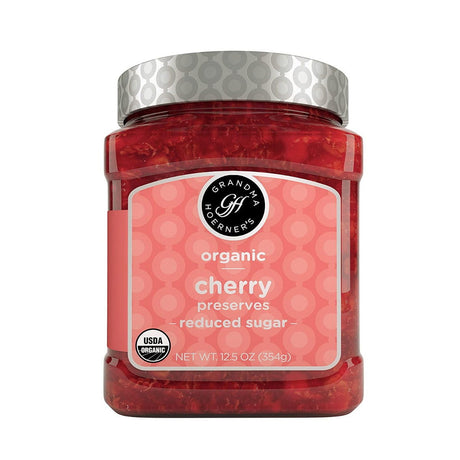 GRANDMA HOERNERS: Organic Cherry Reduced Sugar Preserves, 12.5 oz - #tag1# - #tag2#
