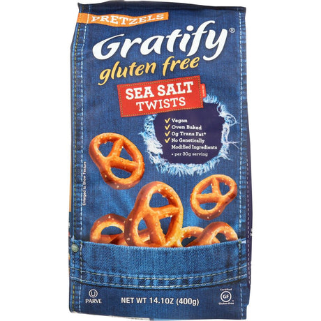 GRATIFY: Gluten Free Pretzels Sea Salt Twists, 14.1 oz - #tag1# - #tag2#