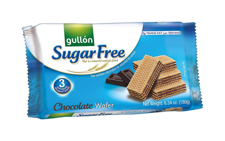 GULLON: Cookie Wafer Sugar Free Chocolate, 6.34 oz - #tag1# - #tag2#