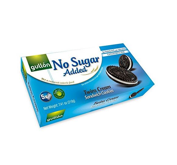 GULLON: Twins Cream Sandwich Cookies No Sugar Added, 7.41 oz - #tag1# - #tag2#
