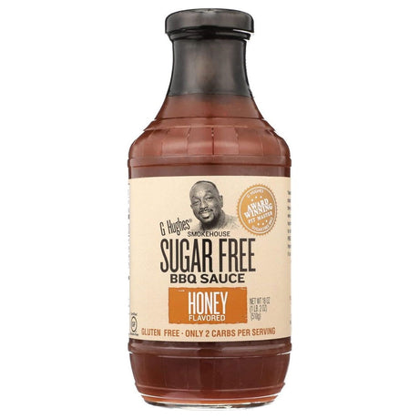 G HUGHES: Sugar Free Barbecue Sauce Honey Flavor, 18 oz - Sunshine Co Op. - #tag1# - #tag2# - #tag3# - #tag4#