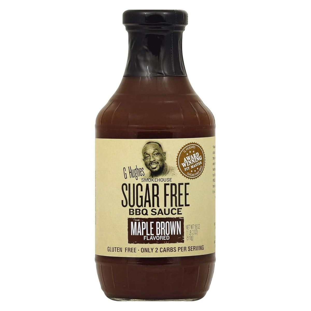 G HUGHES: Sugar Free Barbecue Sauce Maple Brown Flavor, 18 oz - Sunshine Co Op. - #tag1# - #tag2# - #tag3# - #tag4#