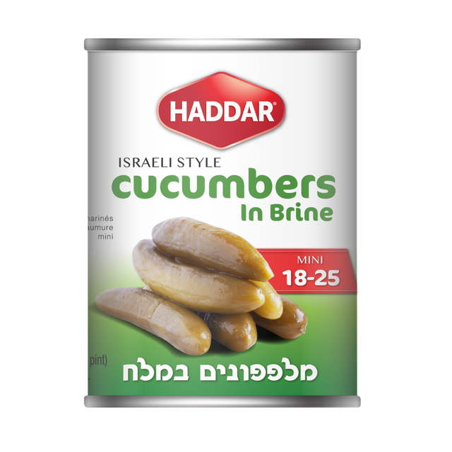 HADDAR: Mini 18 25 Cucumbers In Brine, 19 oz - #tag1# - #tag2#