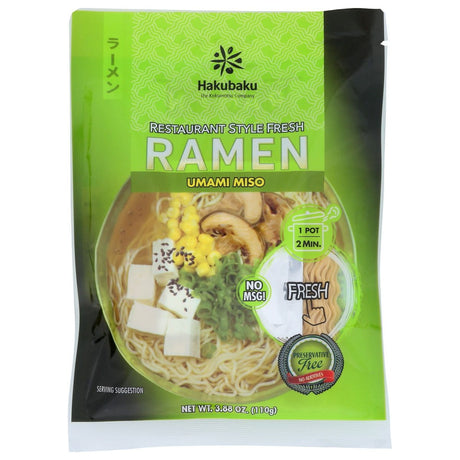 HAKUBAKU: Umami Miso Ramen, 3.88 oz - #tag1# - #tag2#