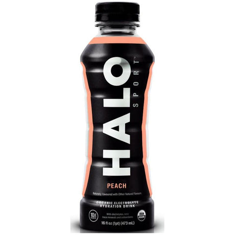 HALO SPORT: Peach Hydration Drink, 16 oz - #tag1# - #tag2#