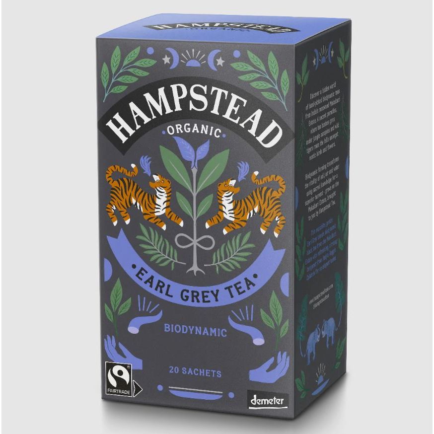 HAMPSTEAD TEA: Organic Earl Grey Tea, 20 bg - #tag1# - #tag2#