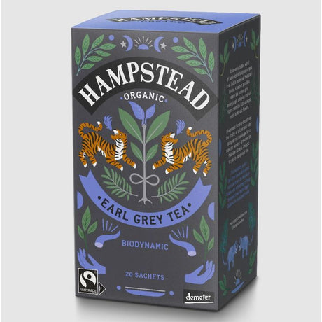 HAMPSTEAD TEA: Organic Earl Grey Tea, 20 bg - #tag1# - #tag2#