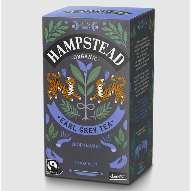 HAMPSTEAD TEA: Organic Earl Grey Tea, 20 bg - #tag1# - #tag2#