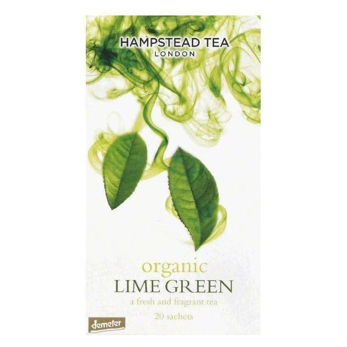 HAMPSTEAD TEA: Organic Lime Green Tea, 20 bg - #tag1# - #tag2#